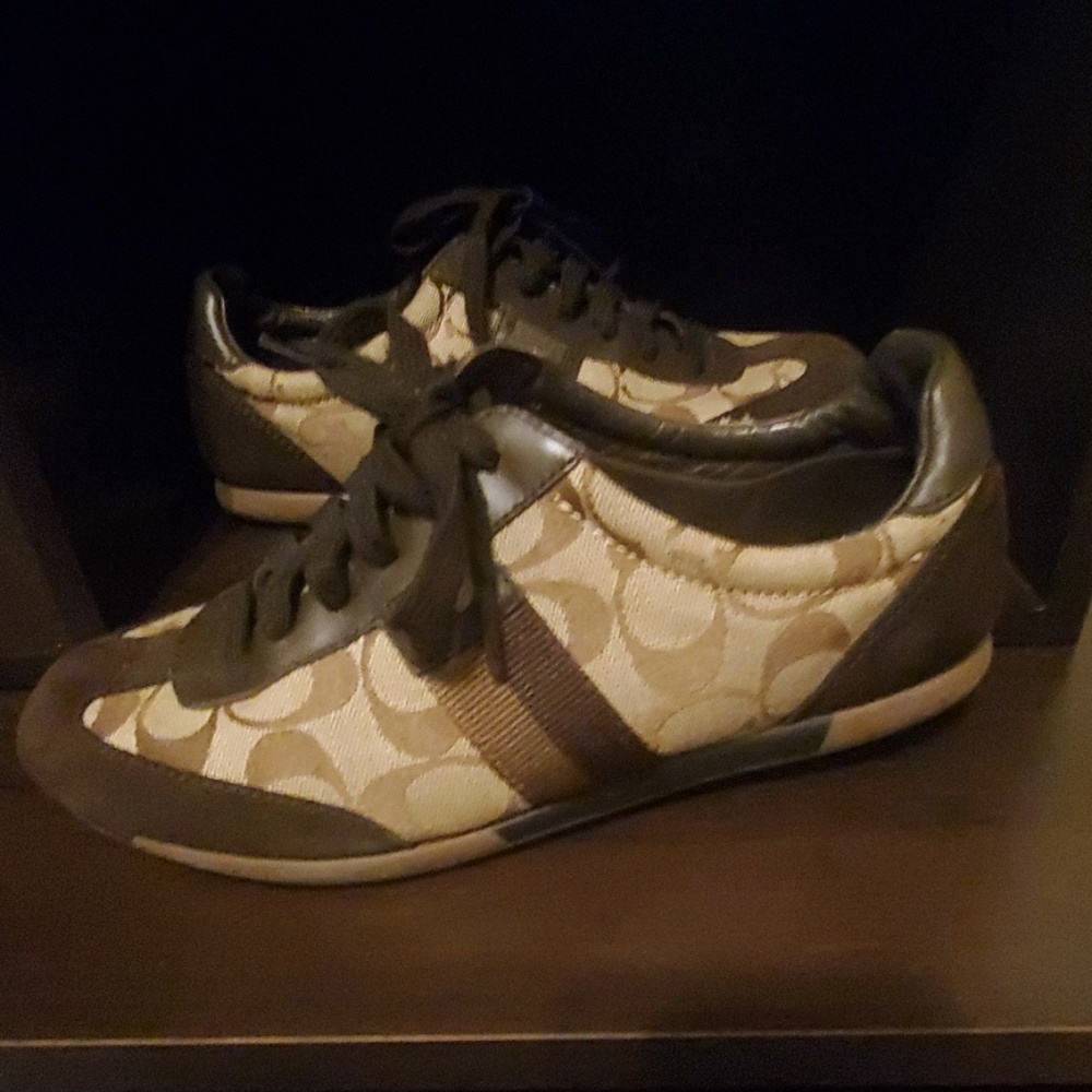 Brown Coach Tennis Shoe